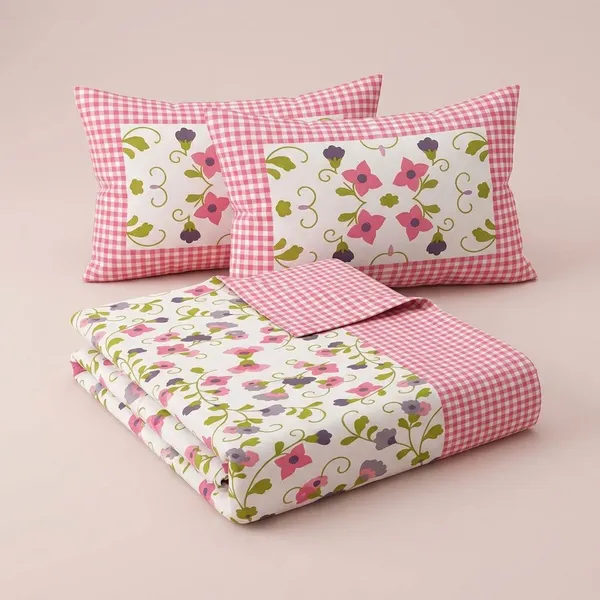 White_And_Pink_Floral_Premium_Cotton_For_Adults