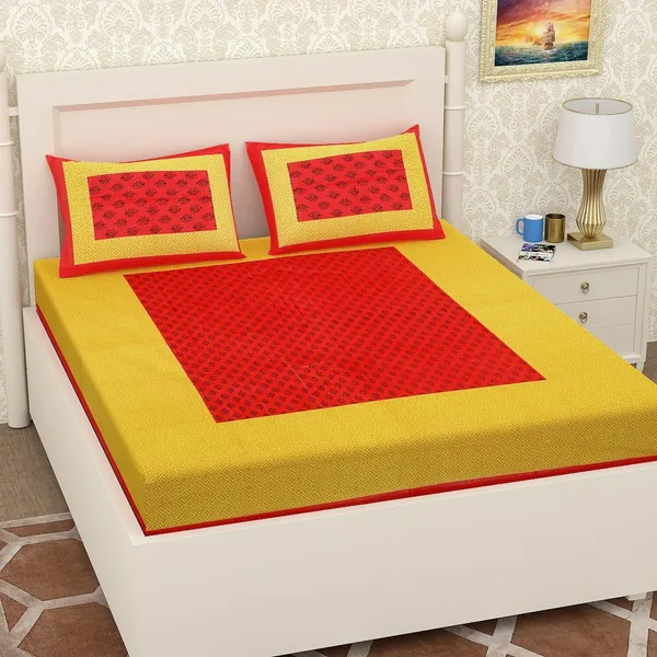 Yellow_And_Red_Jaipuri_Prints_Premium_Cotton_For_Adults