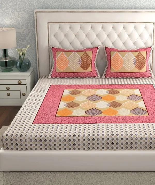 Cotton_Printed_Multicolor_Bed_Sheet_With_2_Pillow_Covers