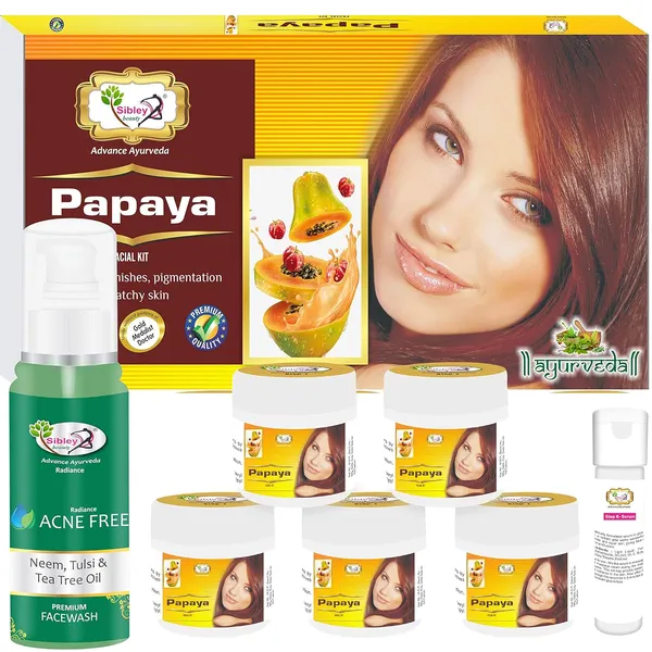 Papaya_Facial_Kit_And_Tea_Tree_Face_Wash_Combo