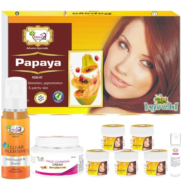 Papaya_Facial_Kit_With_Face_Wash_And_Haldi_Chandan_Cream