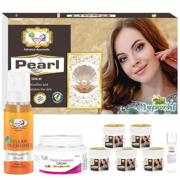 Pearl_Anti_Ageing_Facial_Kit_With_Papaya_Face_Wash_And_Haldi_Chandan_Cream