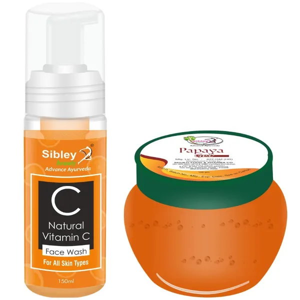 Pack_Of_2_Vitamin_C_Foaming_Face_Wash_And_Papaya_Moisturizer_Gel_Set