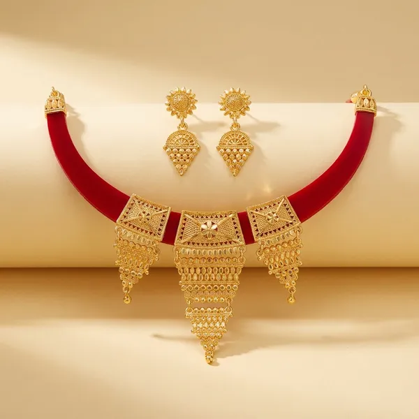 Elegant_Golden_Bronze_Necklace_For_Women