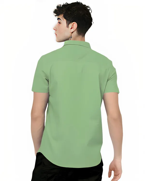 Pista_Premium_Half_Sleeves_Plain_Shirts_For_Men