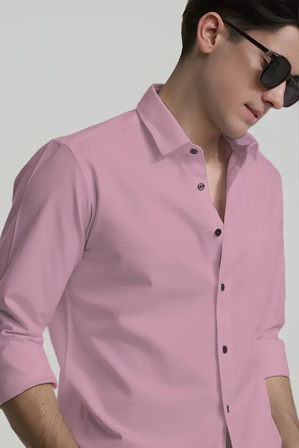 Pink_Premium_Casual_Plain_Shirts_For_Men