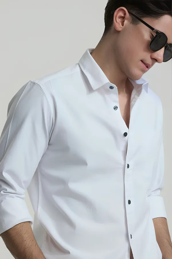 White_Premium_Casual_Plain_Shirts_For_Men