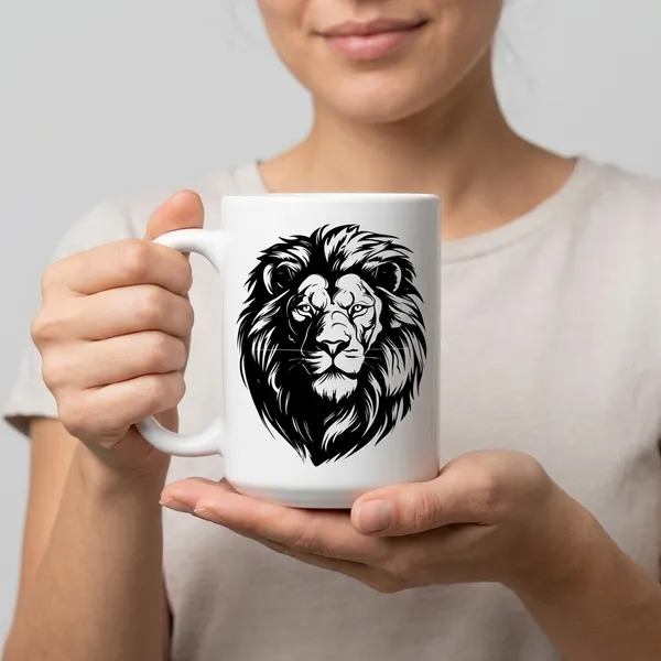 White_Lion_Premium_Ceramic_Mug