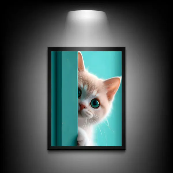 Eagle_And_Cute_Kitty_Eye_Wooden_And_Glass_Frame_Pack_Of_2