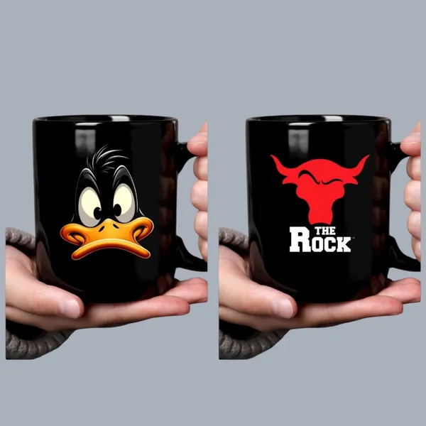 The_Rock_And_Daffy_Duck_Premium_Ceramic_Mug_Pack_Of_2