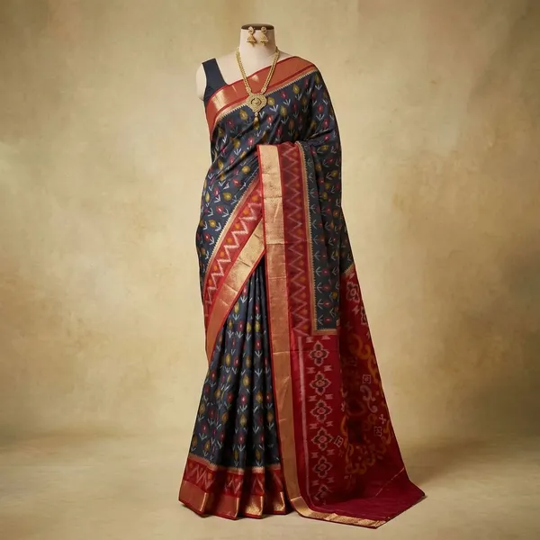 Black_Designer_Printed_And_Dolla_Silk_Fabric_Saree