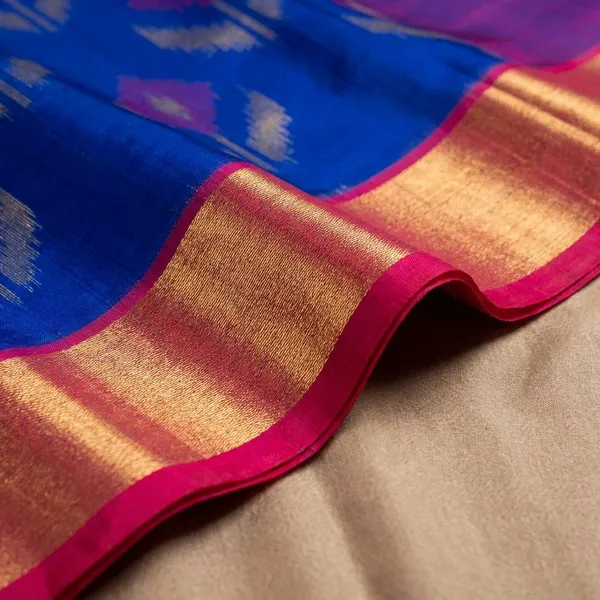 Blue_And_Red_Designer_Printed_And_Dolla_Silk_Fabric_Saree