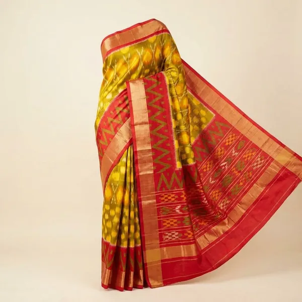 Orange_And_Yellow_Designer_Printed_And_Dolla_Silk_Fabric_Saree