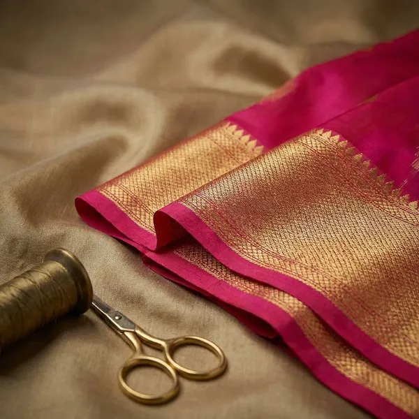 Blue_And_Red_Designer_Printed_And_Dolla_Silk_Fabric_Saree