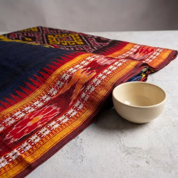 Multicolor_Blue_Designer_Printed_And_Dolla_Silk_Fabric_Saree