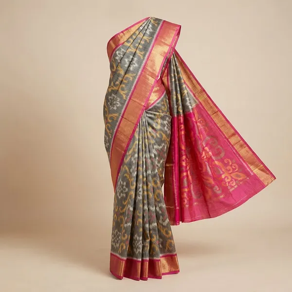 Multicolor_Designer_Printed_And_Dolla_Silk_Fabric_Saree
