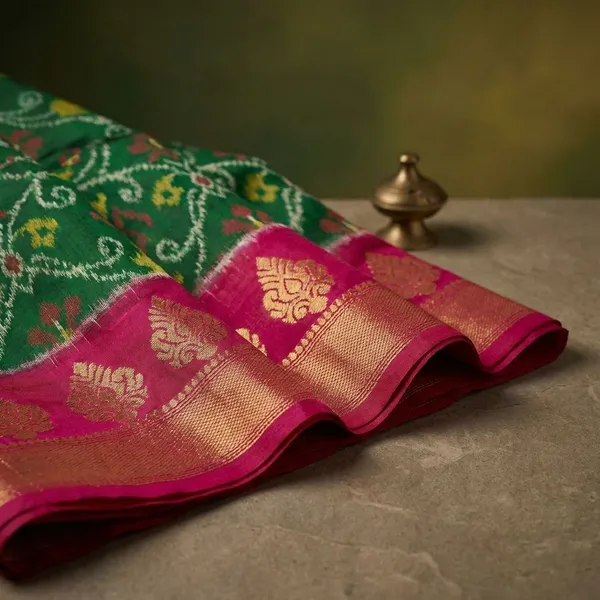 Green_And_Red_Designer_Printed_And_Dolla_Silk_Fabric_Saree