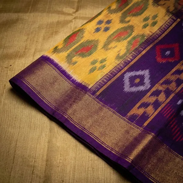Yellow_And_Purple_Designer_Printed_And_Dolla_Silk_Fabric_Saree
