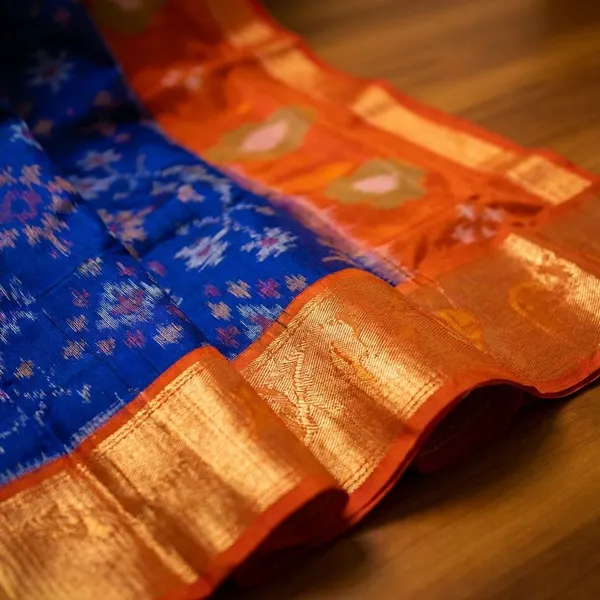 Blue_And_Red_Designer_Printed_And_Dolla_Silk_Fabric_Saree