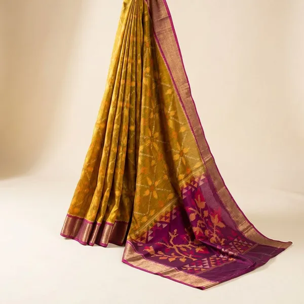 Multicolor_Pink_Designer_Printed_And_Dolla_Silk_Fabric_Saree