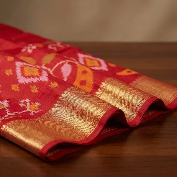 Green_And_Red_Designer_Printed_And_Dolla_Silk_Fabric_Saree