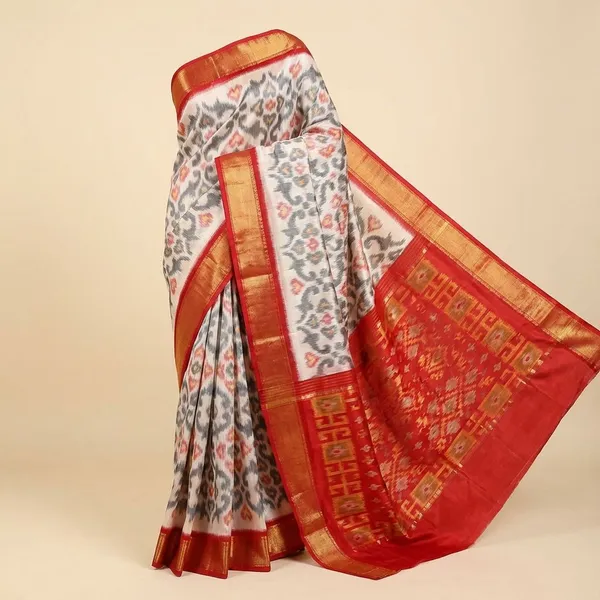 Multicolour_And_Orange_Designer_Printed_And_Dolla_Silk_Fabric_Saree