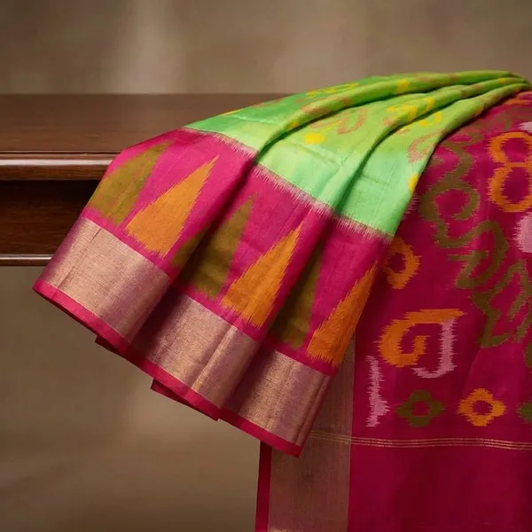 Pista_Pink_Designer_Printed_And_Dolla_Silk_Fabric_Saree