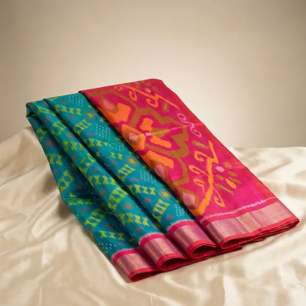 Red_And_Green_Designer_Printed_And_Dolla_Silk_Fabric_Saree