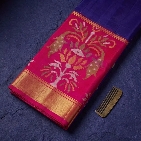Blue_Pink_Designer_Printed_And_Dolla_Silk_Fabric_Saree