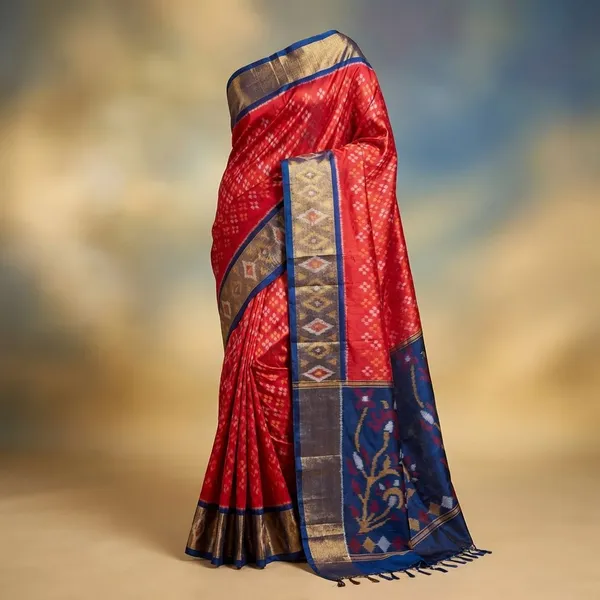 Multicolor_Designer_Printed_And_Dolla_Silk_Fabric_Saree