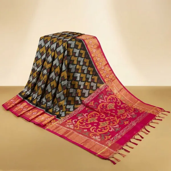 Multicolor_Designer_Printed_And_Dolla_Silk_Fabric_Saree