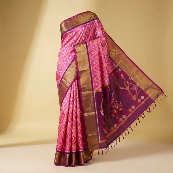 Pink_And_Purple_Designer_Printed_And_Dolla_Silk_Fabric_Saree