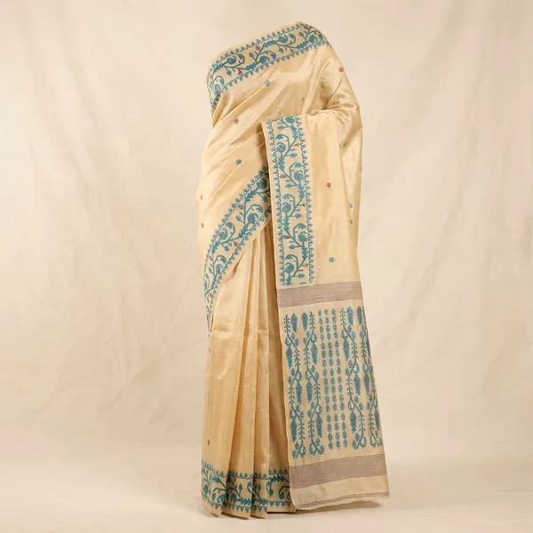 Grey_Kanchipuram_Silk_Sarees_Designed_Beautiful_Soft_Thread_Flower_Meena_Butta