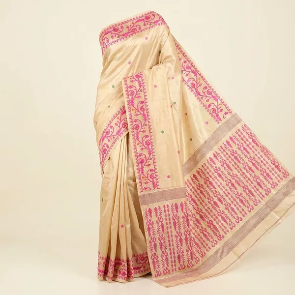 Light_Pink_And_Grey_Kanchipuram_Silk_Sarees_Designed_Beautiful_Soft_Thread_Flower_Meena_Butta