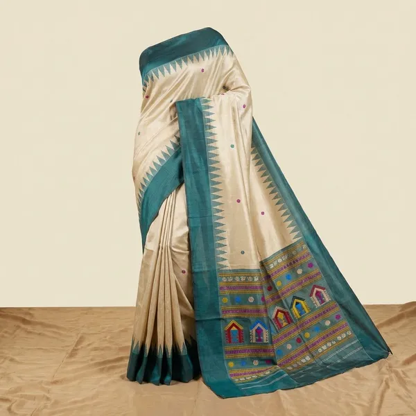 Grey_And_Blue_Kanchipuram_Silk_Sarees_Designed_Beautiful_Soft_Thread_Flower_Meena_Butta