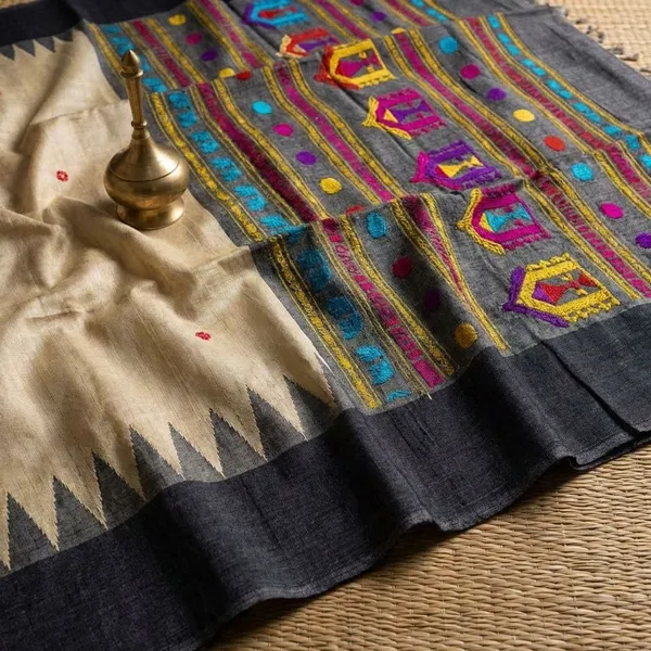 Multicolor_Kanchipuram_Silk_Sarees_Designed_Beautiful_Soft_Thread_Flower_Meena_Butta