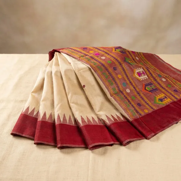 Grey_And_Maroon_Kanchipuram_Silk_Sarees_Designed_Beautiful_Soft_Thread_Flower_Meena_Butta