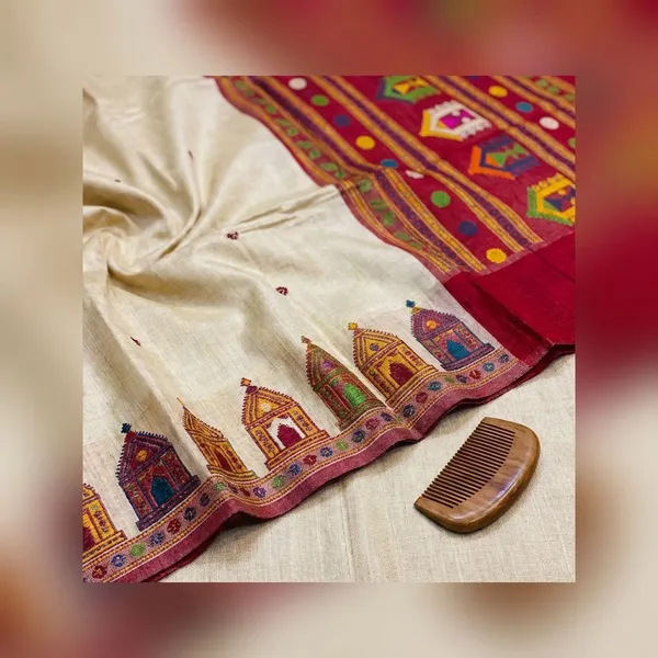 Grey_And_Maroon_Kanchipuram_Silk_Sarees_Designed_Beautiful_Soft_Thread_Flower_Meena_Butta
