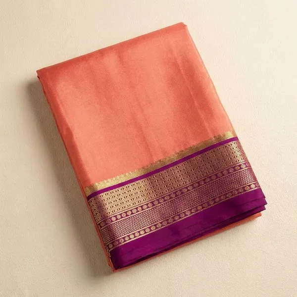 Orange_Pure_Viscose_Silk,_It_Is_Very_Soft_And_Comfortable_To_Wear_Any_Weather