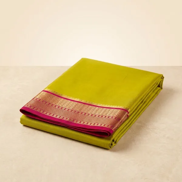 Light_Yellow_Pure_Viscose_Silk,_It_Is_Very_Soft_And_Comfortable_To_Wear_Any_Weather