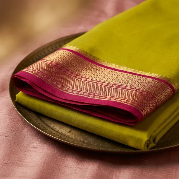 Light_Yellow_Pure_Viscose_Silk,_It_Is_Very_Soft_And_Comfortable_To_Wear_Any_Weather