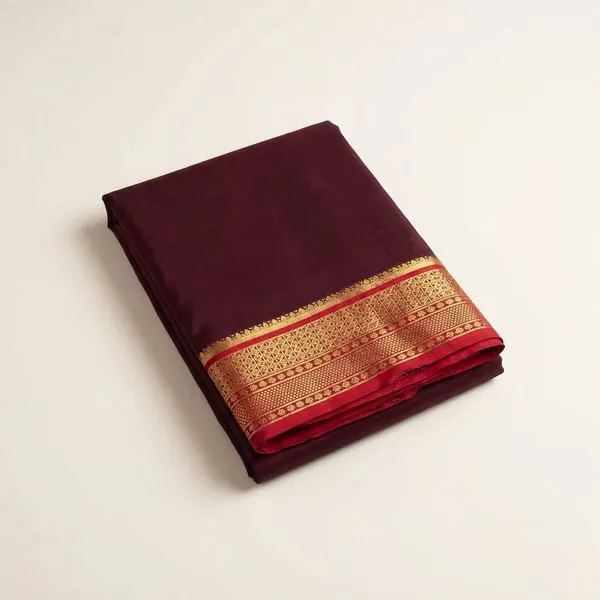 Deep_Maroon_Pure_Viscose_Silk,_It_Is_Very_Soft_And_Comfortable_To_Wear_Any_Weather
