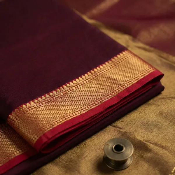 Deep_Maroon_Pure_Viscose_Silk,_It_Is_Very_Soft_And_Comfortable_To_Wear_Any_Weather