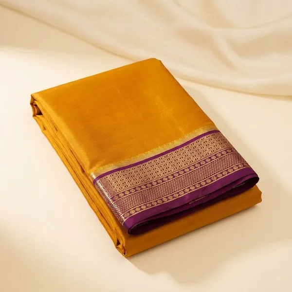 Mustard_Pure_Viscose_Silk,_It_Is_Very_Soft_And_Comfortable_To_Wear_Any_Weather
