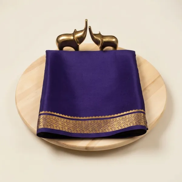 Dark_Blue_Pure_Viscose_Silk,_It_Is_Very_Soft_And_Comfortable_To_Wear_Any_Weather