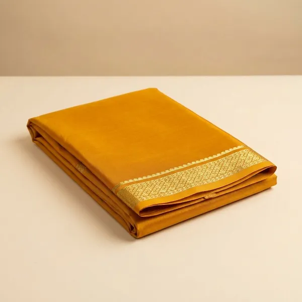 Mustard_Pure_Viscose_Silk,_It_Is_Very_Soft_And_Comfortable_To_Wear_Any_Weather