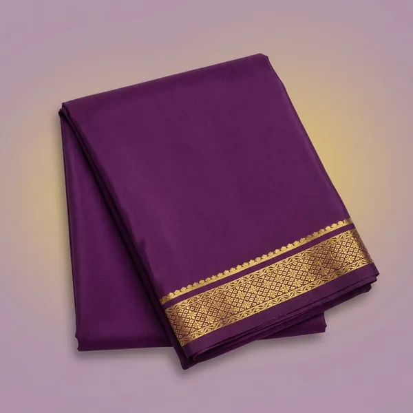 Purple_Pure_Viscose_Silk,_It_Is_Very_Soft_And_Comfortable_To_Wear_Any_Weather