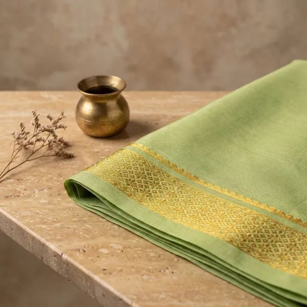 Light_Green_Pure_Viscose_Silk,_It_Is_Very_Soft_And_Comfortable_To_Wear_Any_Weather