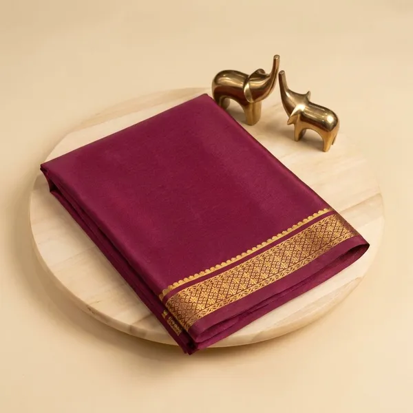 Dark_Pink_Pure_Viscose_Silk,_It_Is_Very_Soft_And_Comfortable_To_Wear_Any_Weather