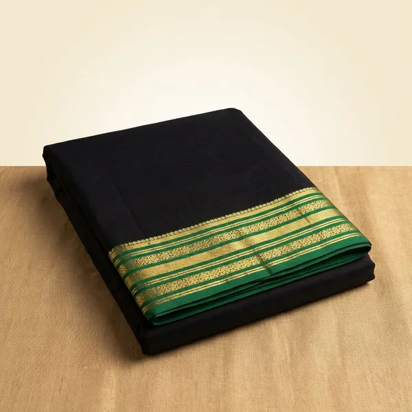 Black_Pure_Viscose_Silk,_It_Is_Very_Soft_And_Comfortable_To_Wear_Any_Weather